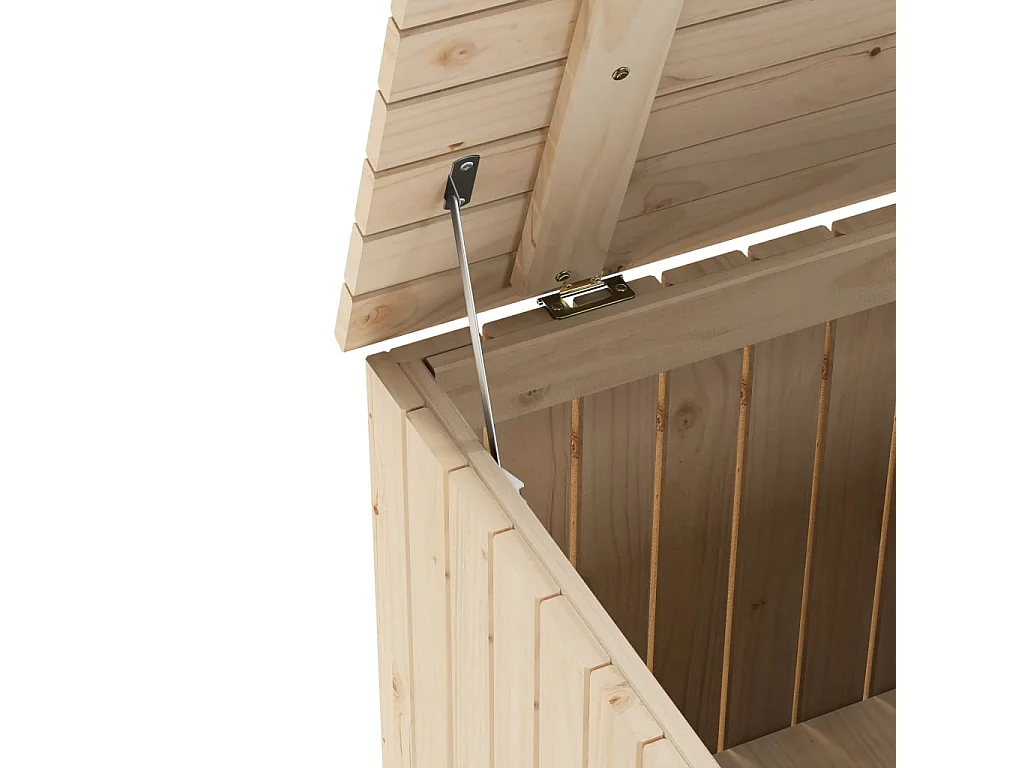 Boîte de rangement avec couvercle RANA bois massif de pin