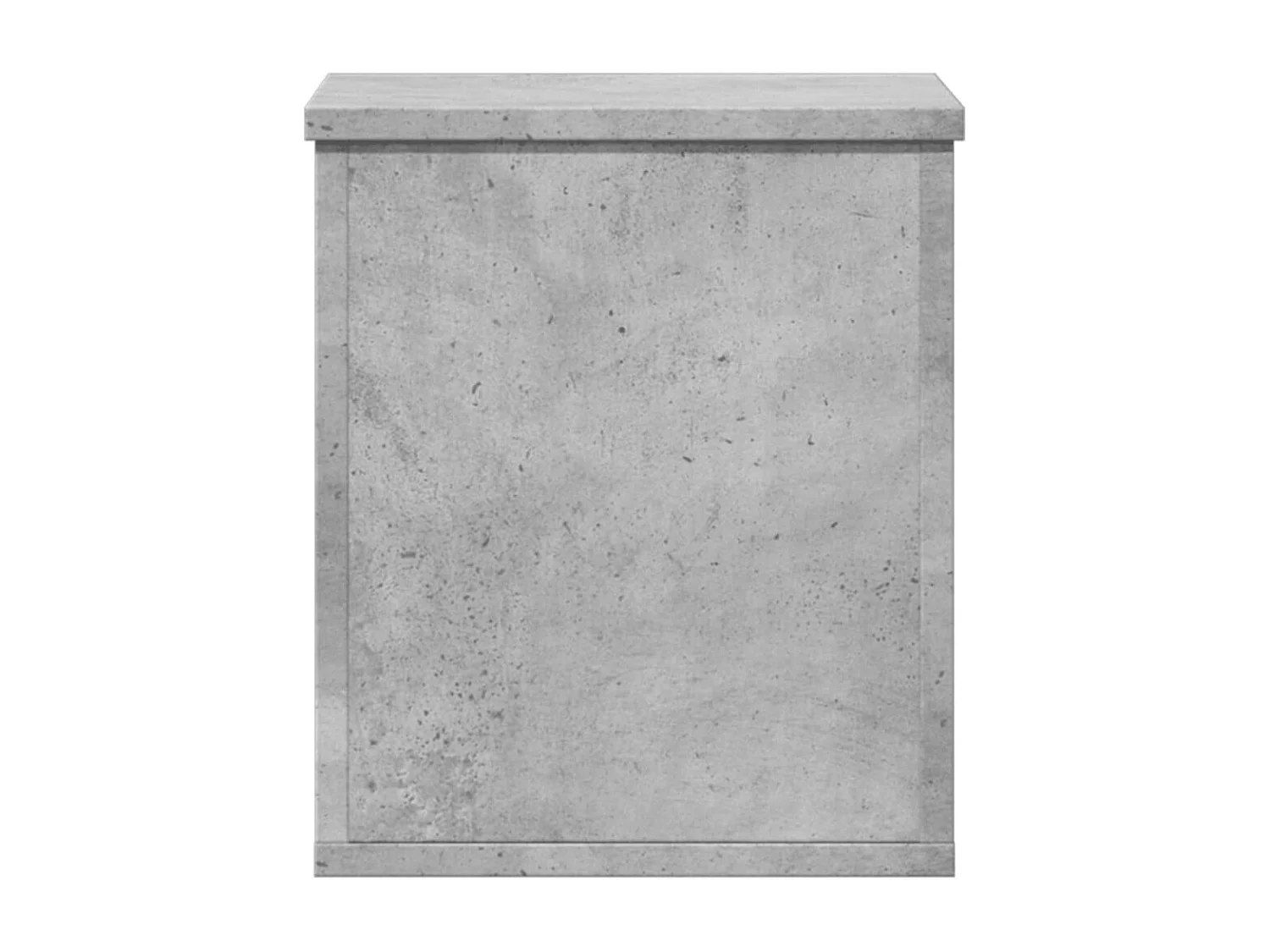 Caja de almacenamiento gris hormigón 30x35x35 cm de madera contrachapada