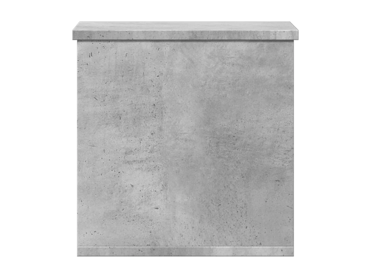 Caja de almacenamiento gris hormigón 30x35x35 cm de madera contrachapada