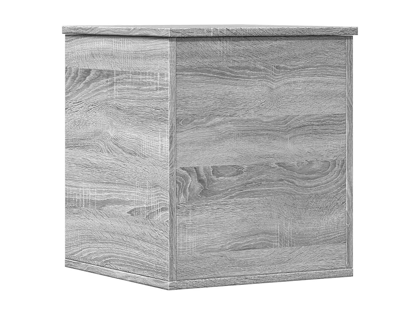 Boîte de rangement sonoma gris 40x42x46 cm bois d'ingénierie