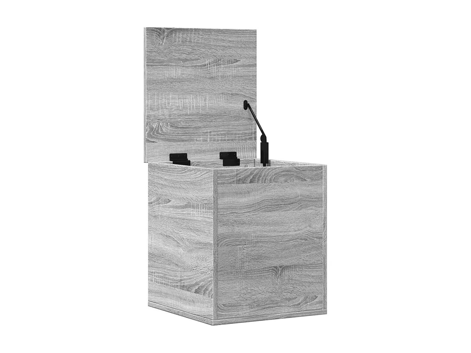 Boîte de rangement sonoma gris 40x42x46 cm bois d'ingénierie