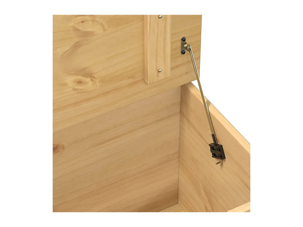 Boîte de rangement Corona 90x78x45 cm bois de pin massif