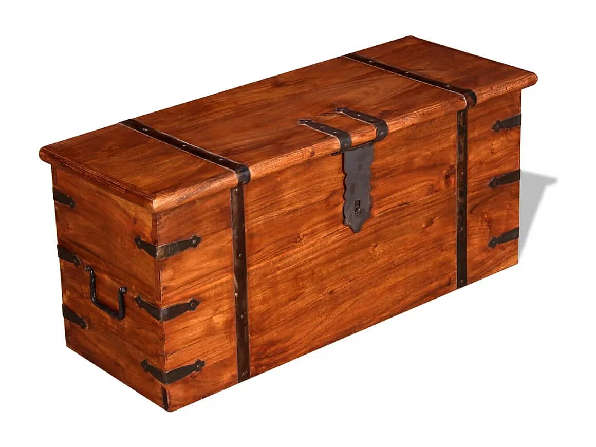 Ensemble de deux coffres de rangement Bois massif