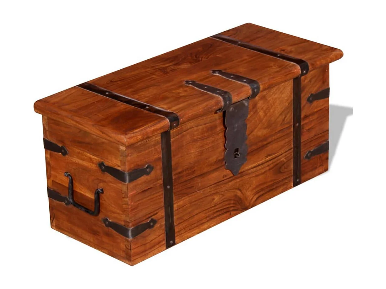 Ensemble de deux coffres de rangement Bois massif