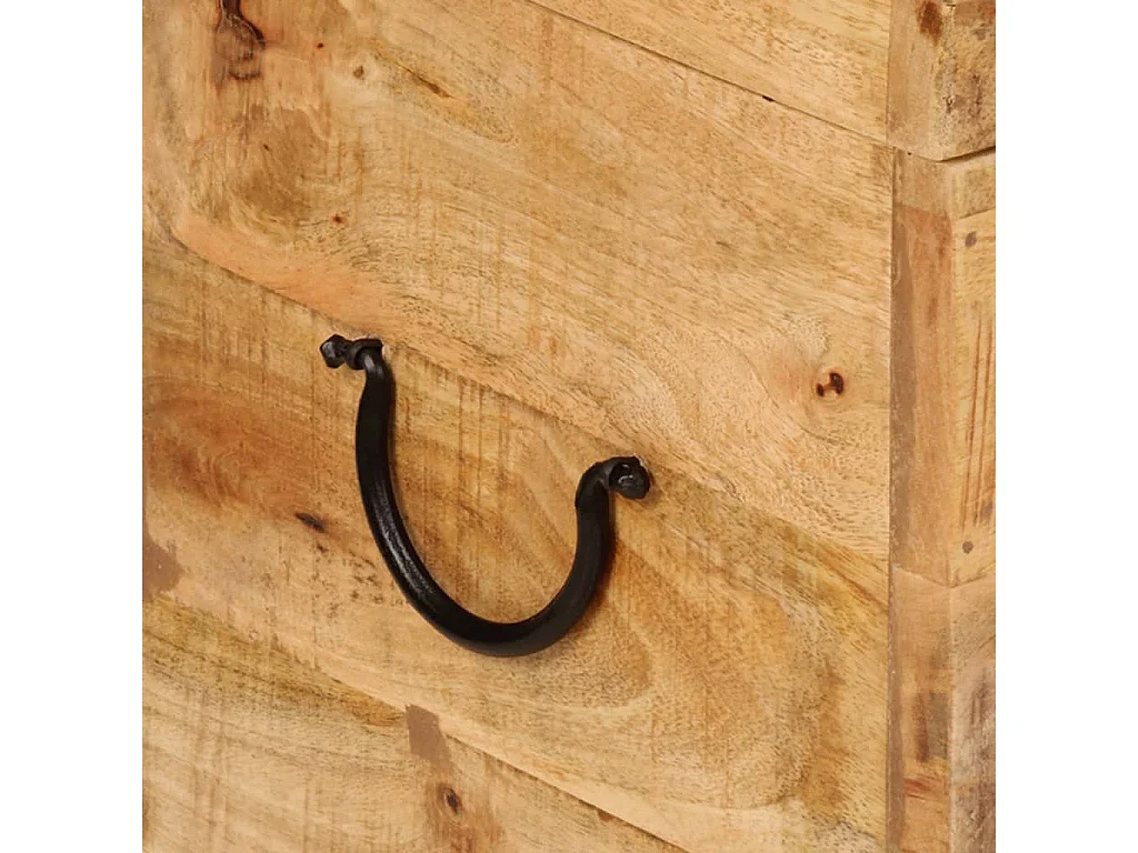 Caja de almacenamiento 39x28x31 cm Madera maciza de acacia