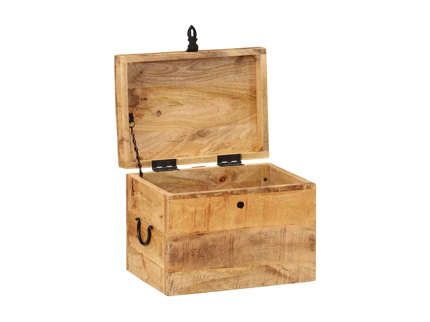 Scatola portaoggetti 39x28x31 cm Legno massello di acacia