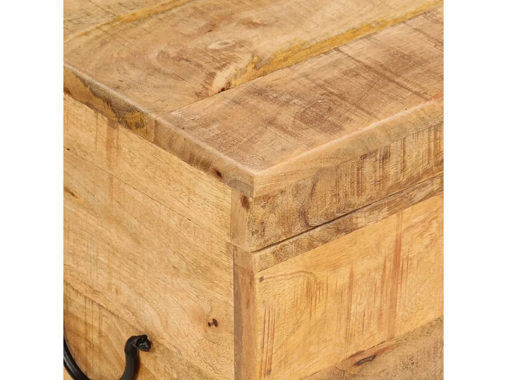 Scatola portaoggetti 39x28x31 cm Legno massello di acacia