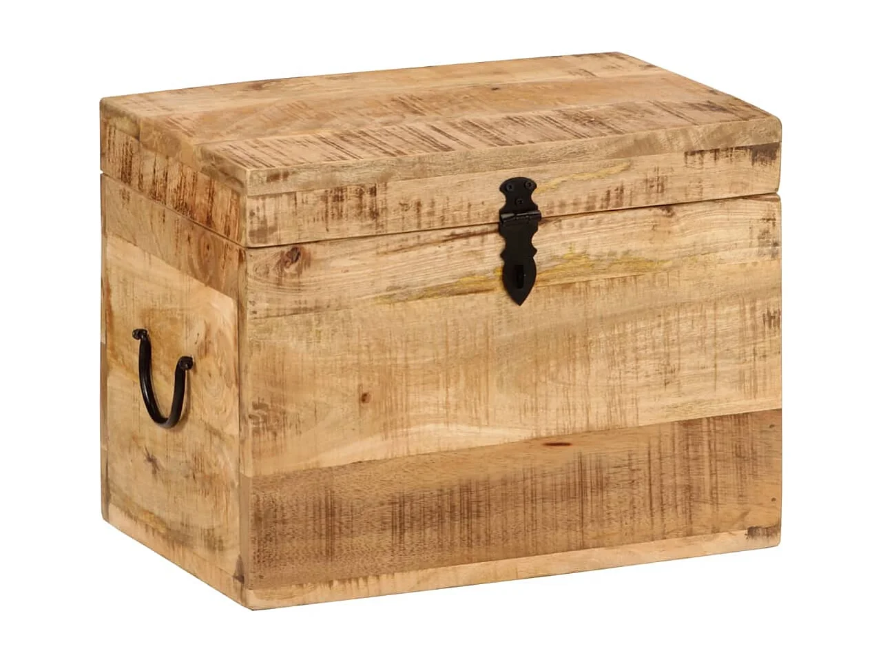 Scatola portaoggetti 39x28x31 cm Legno massello di acacia