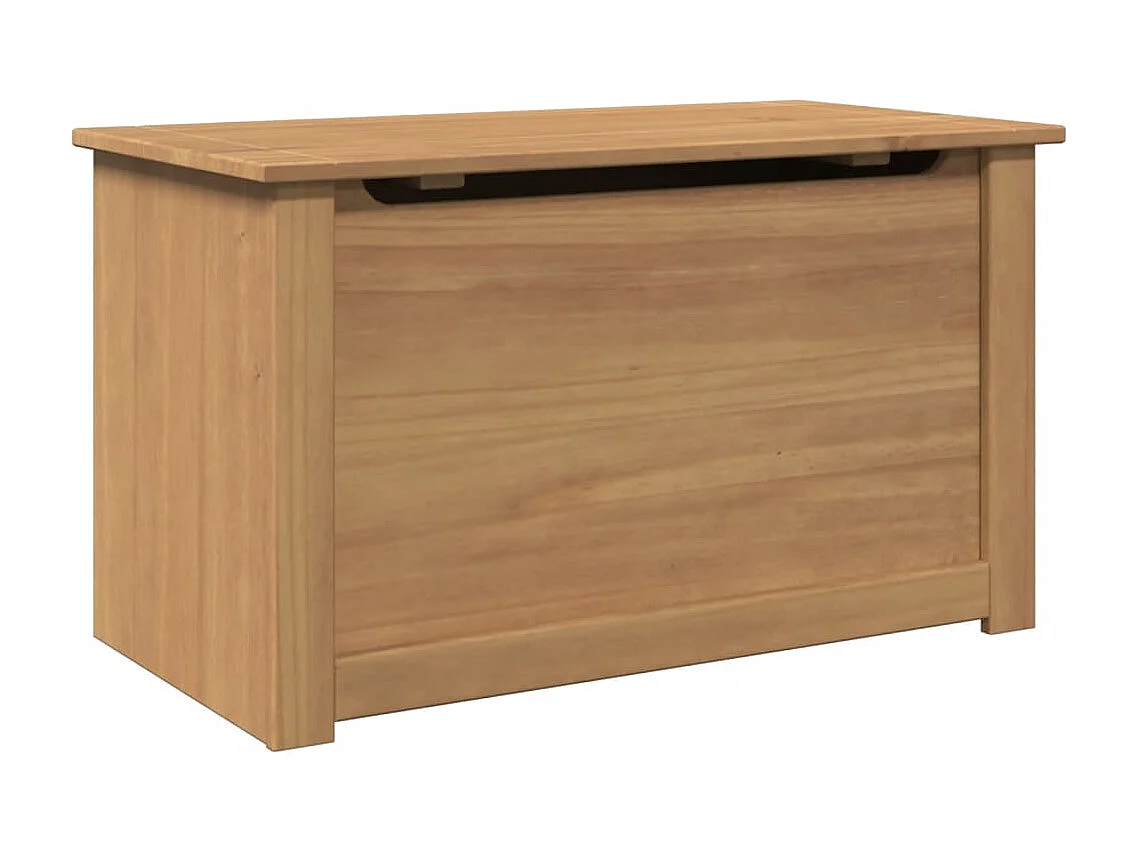 Cómoda de almacenamiento Panama con tapa en madera maciza de pino