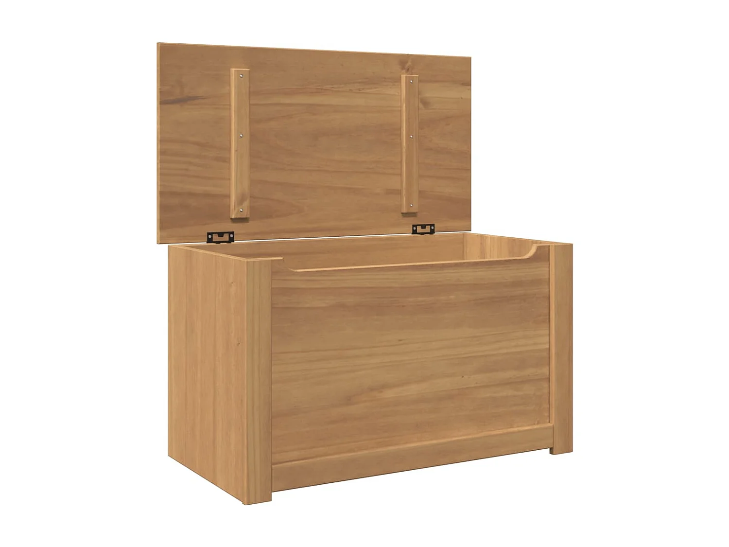 Cómoda de almacenamiento Panama con tapa en madera maciza de pino