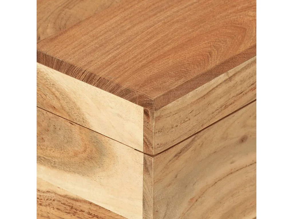 Coffre de rangement Bois d'acacia solide
