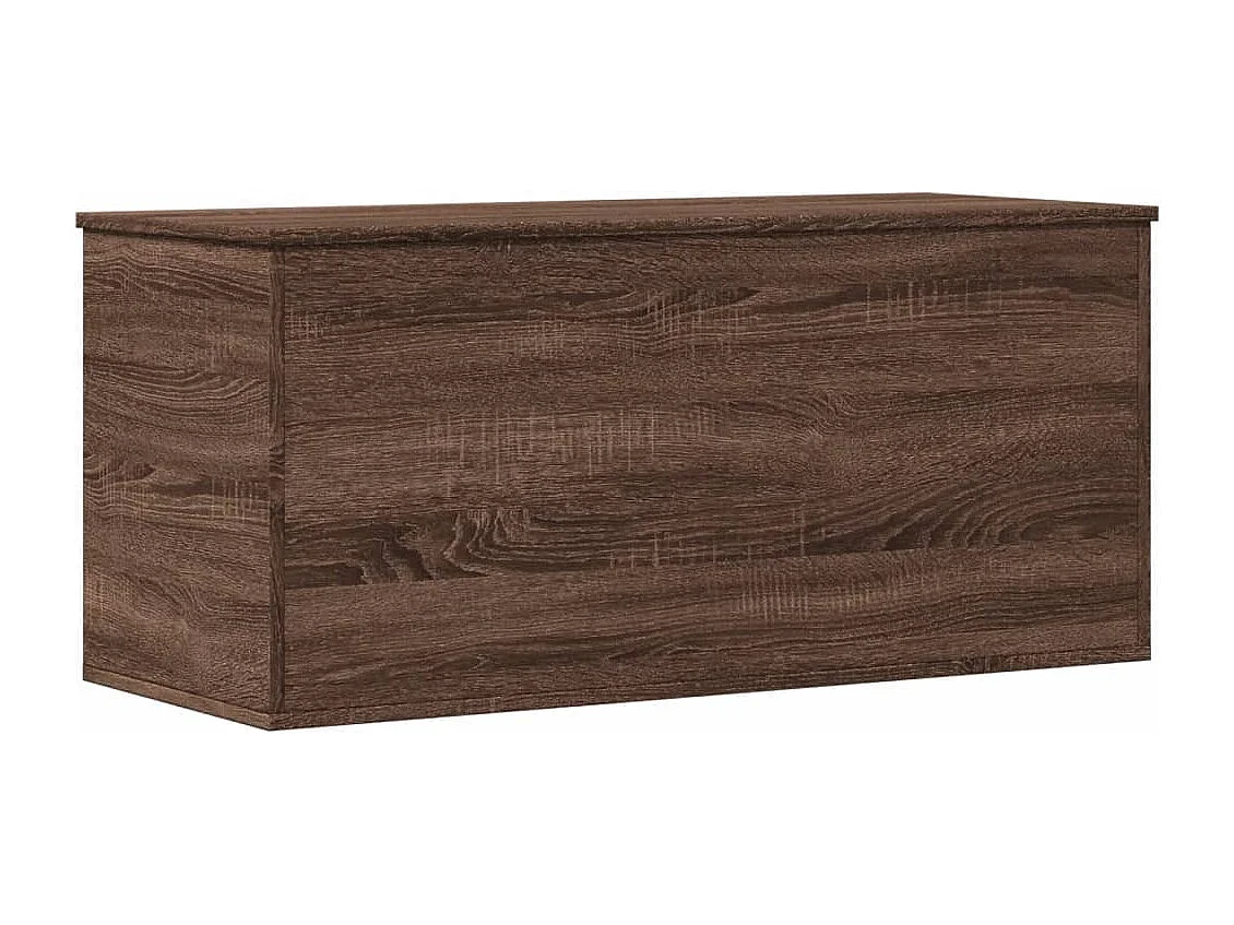 Boîte de rangement chêne marron 100x42x46 cm bois d'ingénierie