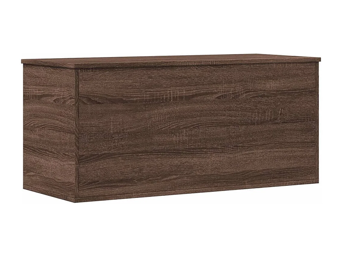 Boîte de rangement chêne marron 100x42x46 cm bois d'ingénierie
