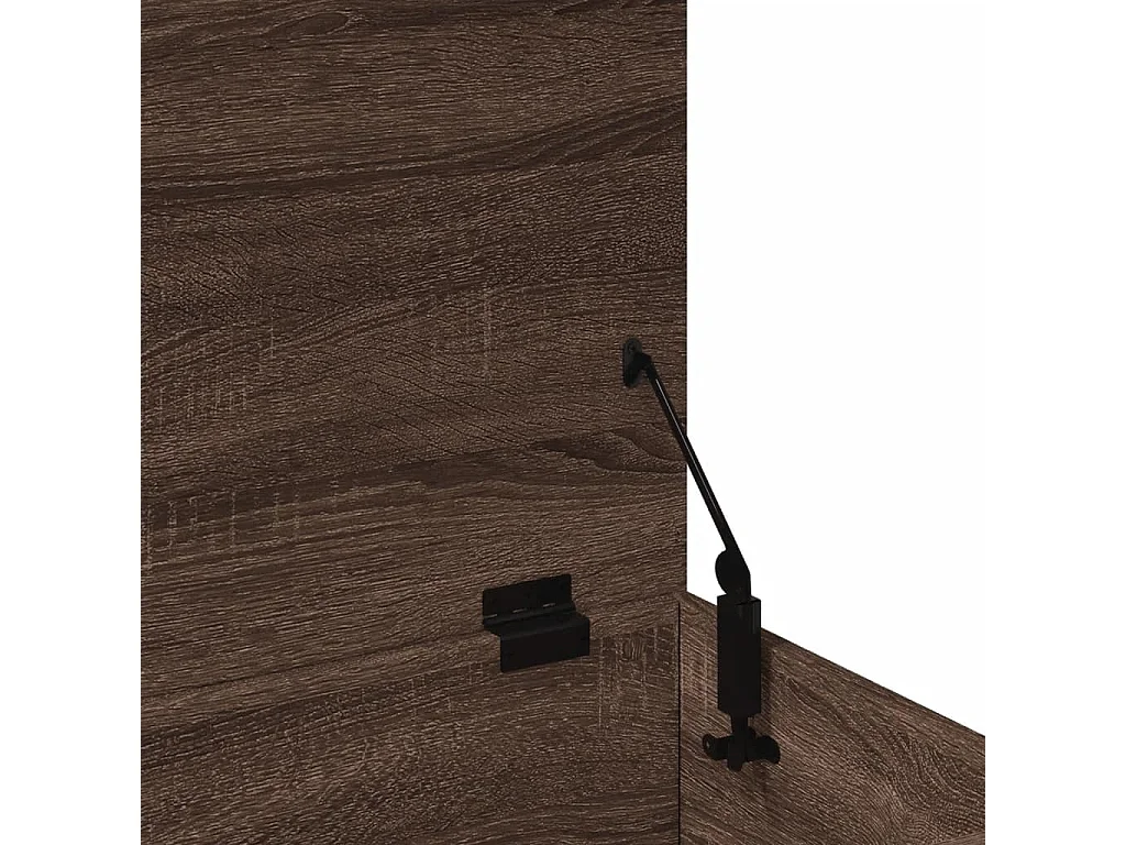 Boîte de rangement chêne marron 100x42x46 cm bois d'ingénierie