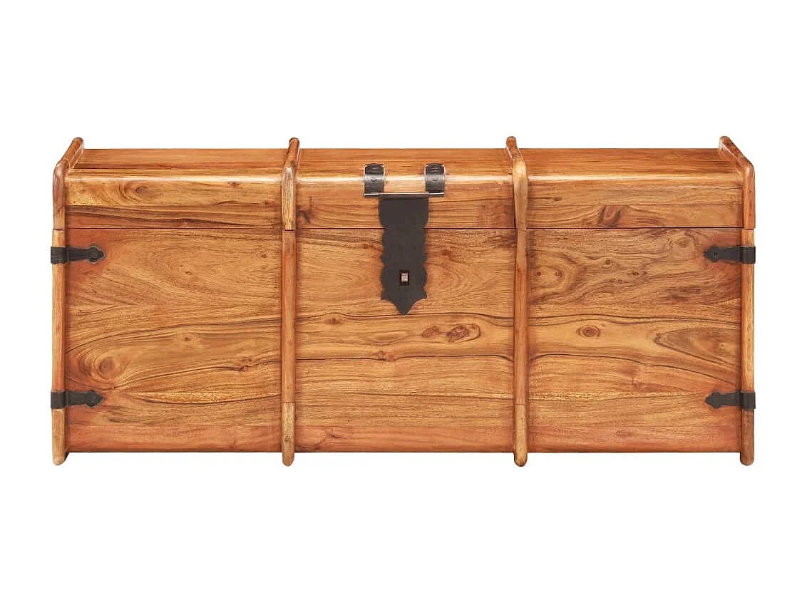 Coffre de rangement 90x40x40 cm Bois d'acacia solide