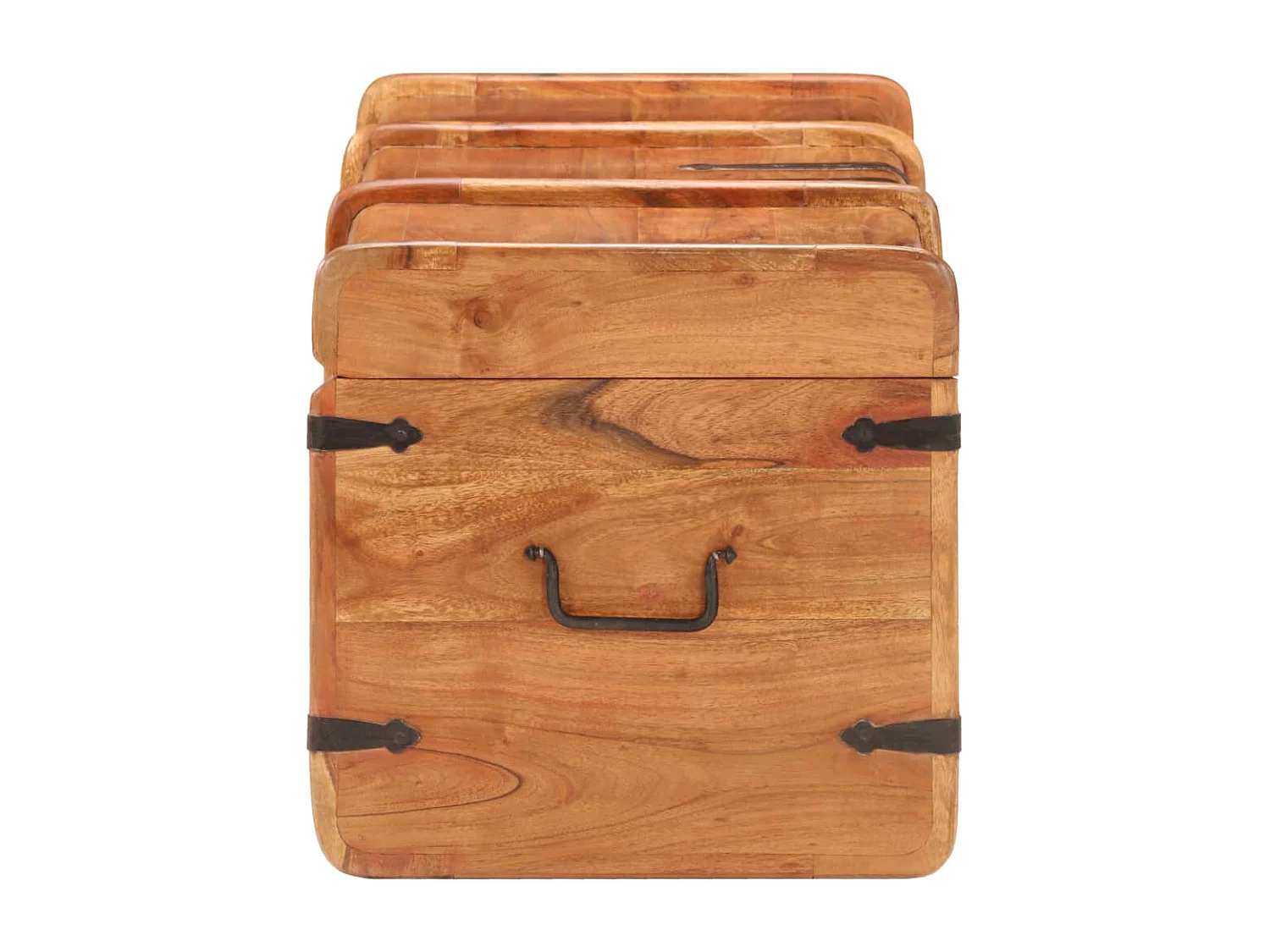 Coffre de rangement 90x40x40 cm Bois d'acacia solide