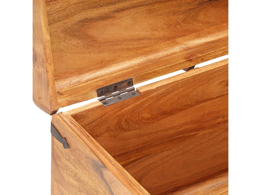 Coffre de rangement 90x40x40 cm Bois d'acacia solide