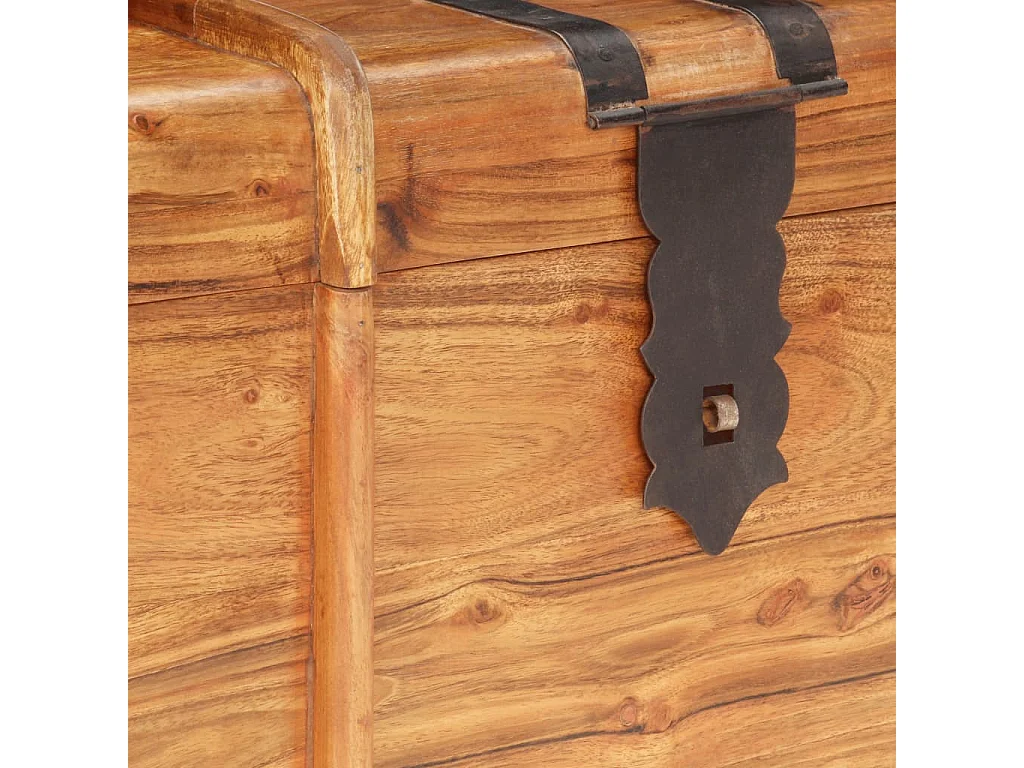 Coffre de rangement 90x40x40 cm Bois d'acacia solide