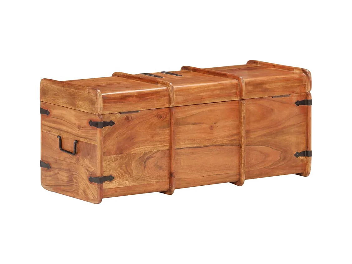 Cassapanca 90x40x40 cm Legno massello di acacia