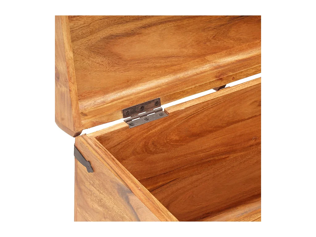 Cassapanca 90x40x40 cm Legno massello di acacia