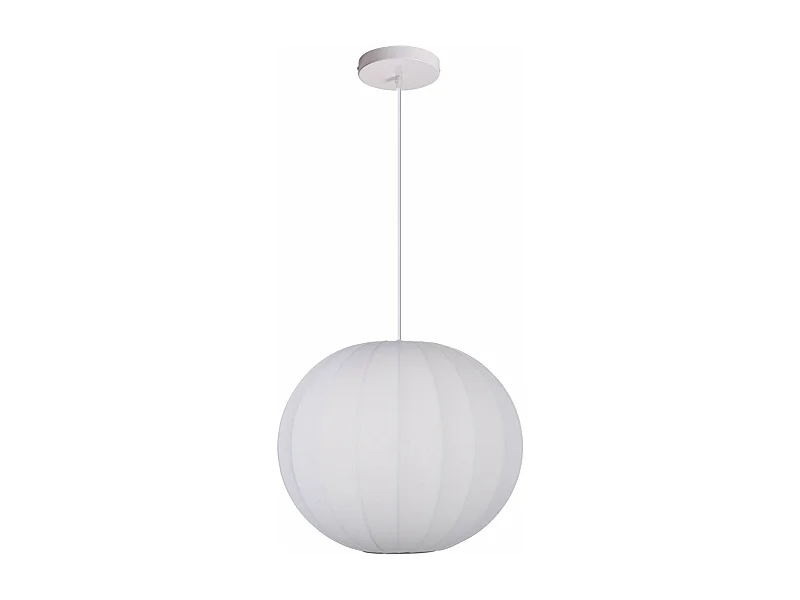 Lustre rond en polyester moderne blanc, pour la décoration de la chambre, îlot de cuisine,d30 cm x h28 cm,blanc