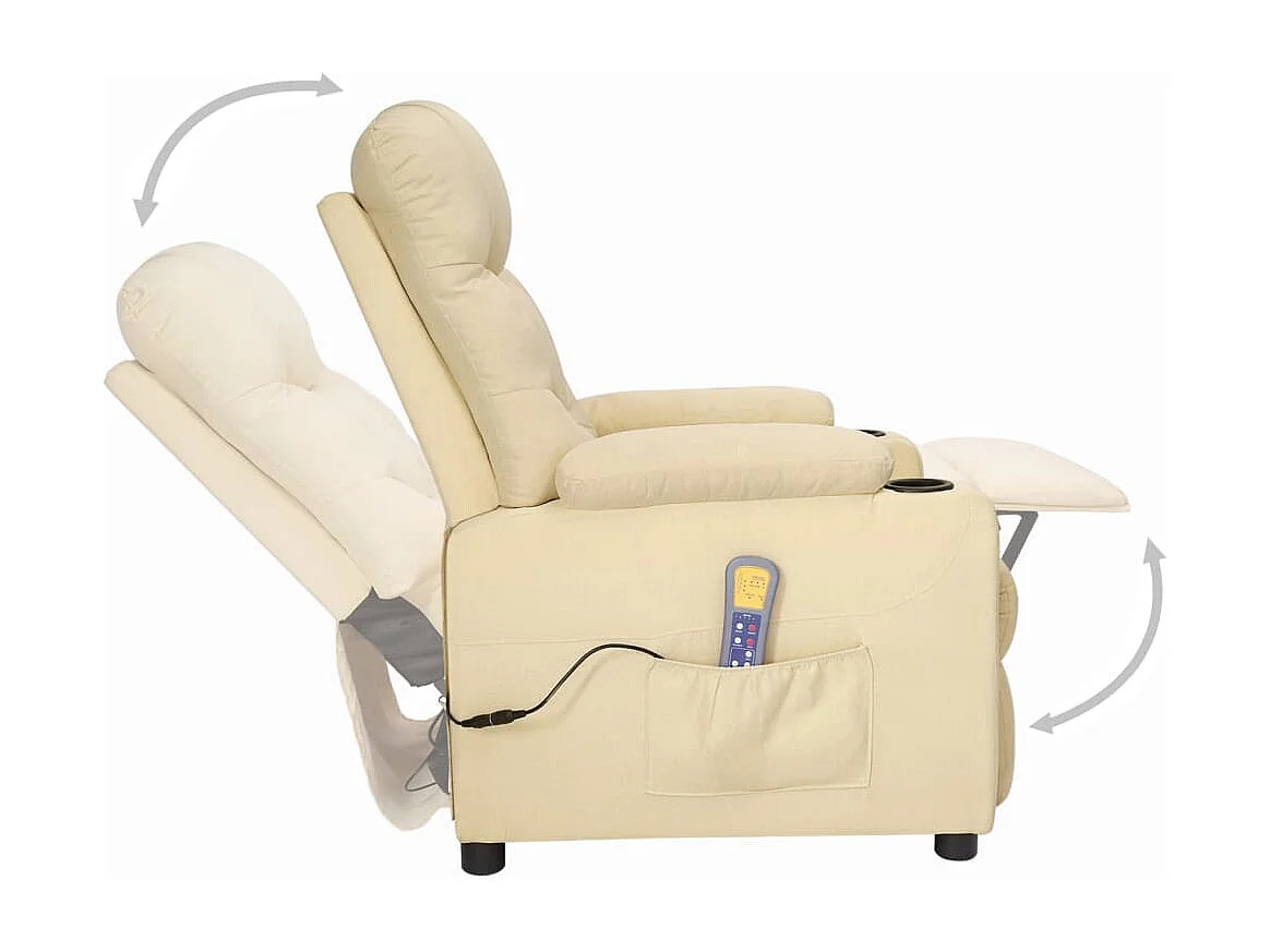 Sillón de masaje Crema Tela