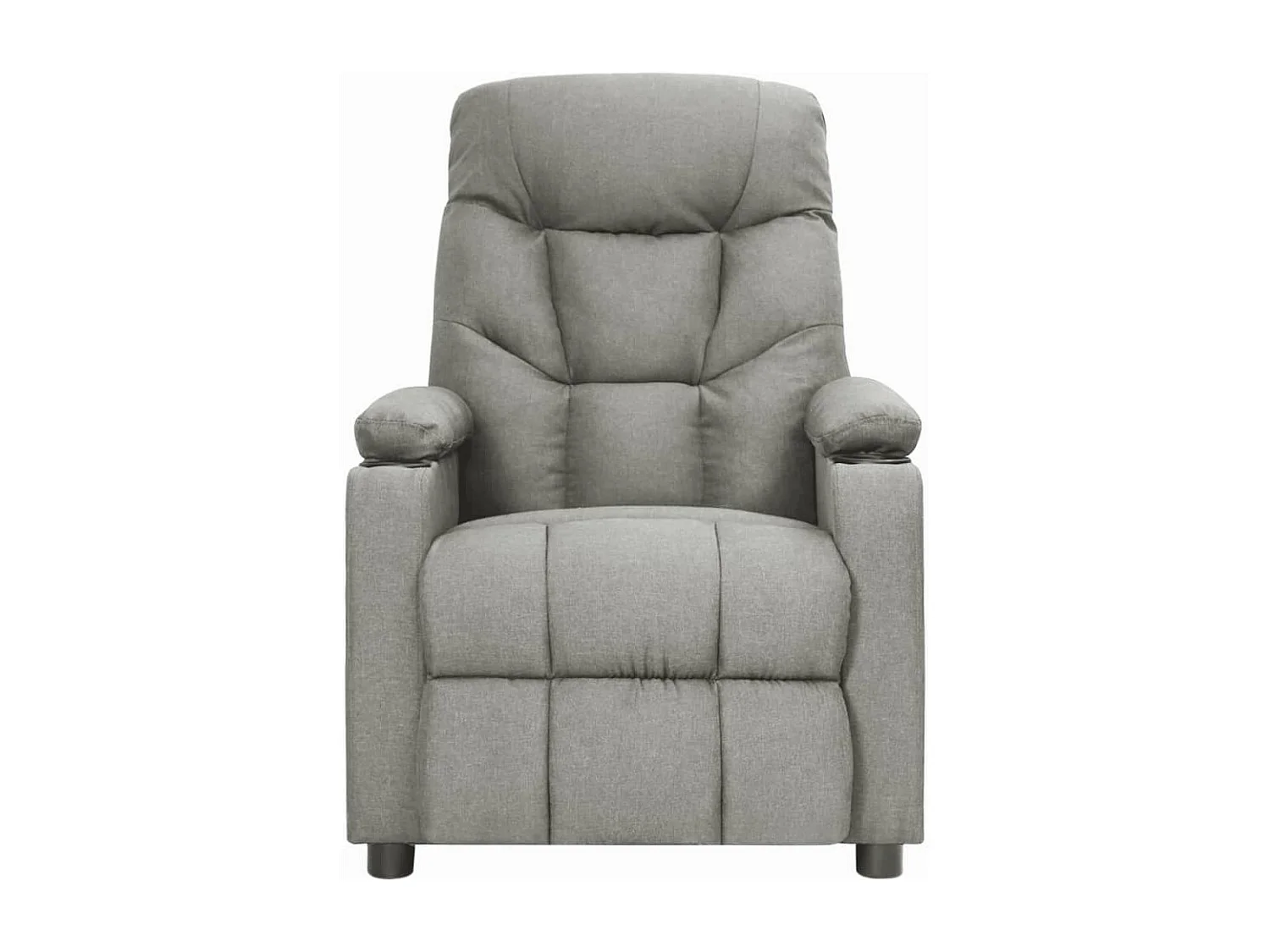 Sillón de masaje reclinable Tela gris claro