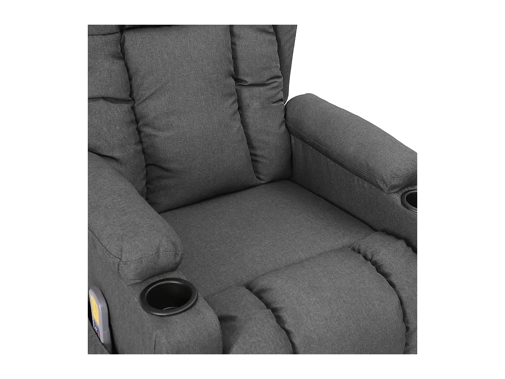 Sillón de masaje reclinable Tela gris claro