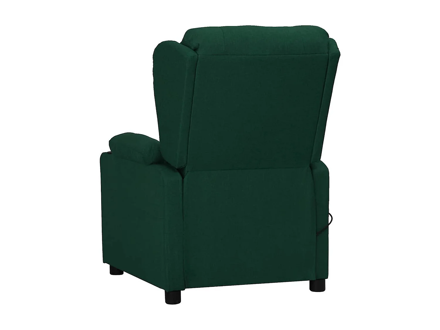 Sillón de masaje eléctrico Tela verde oscuro