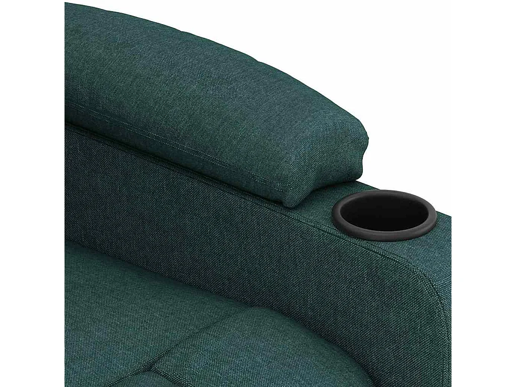 Sillón de masaje Tela verde oscuro