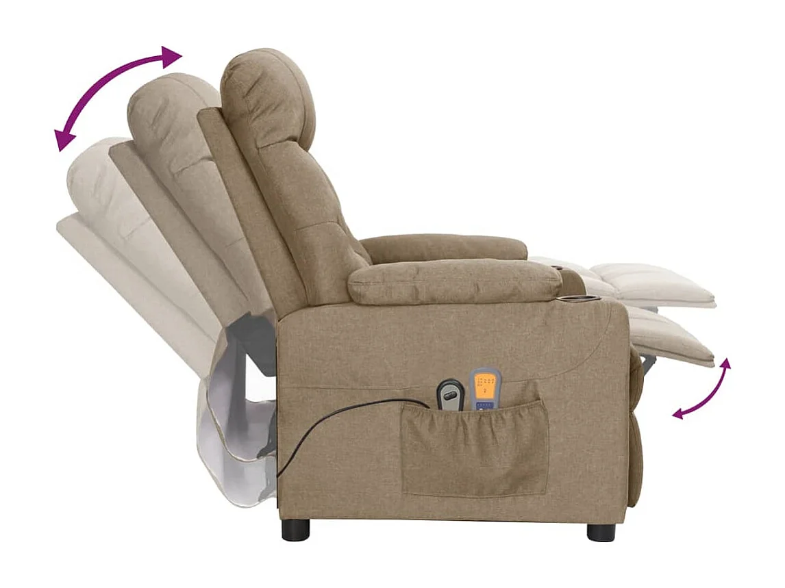 Sillón de masaje eléctrico Tela topo