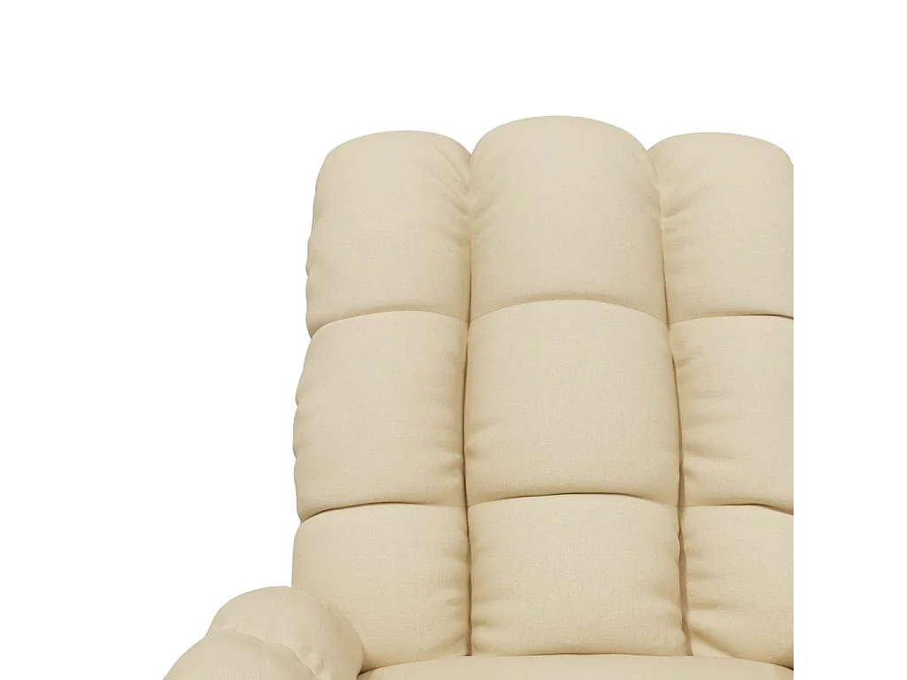 Fauteuil de massage Crème Tissu