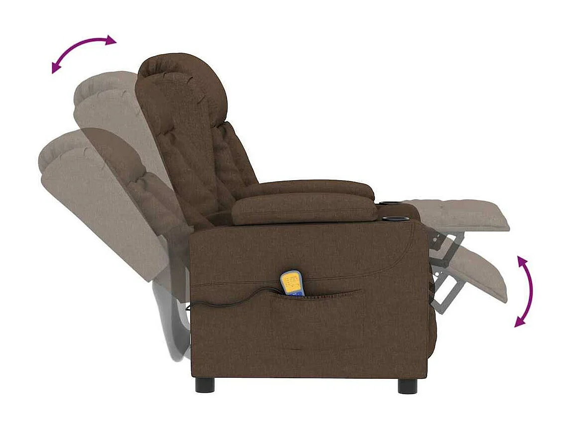 Sillón de masaje Tela Marrón