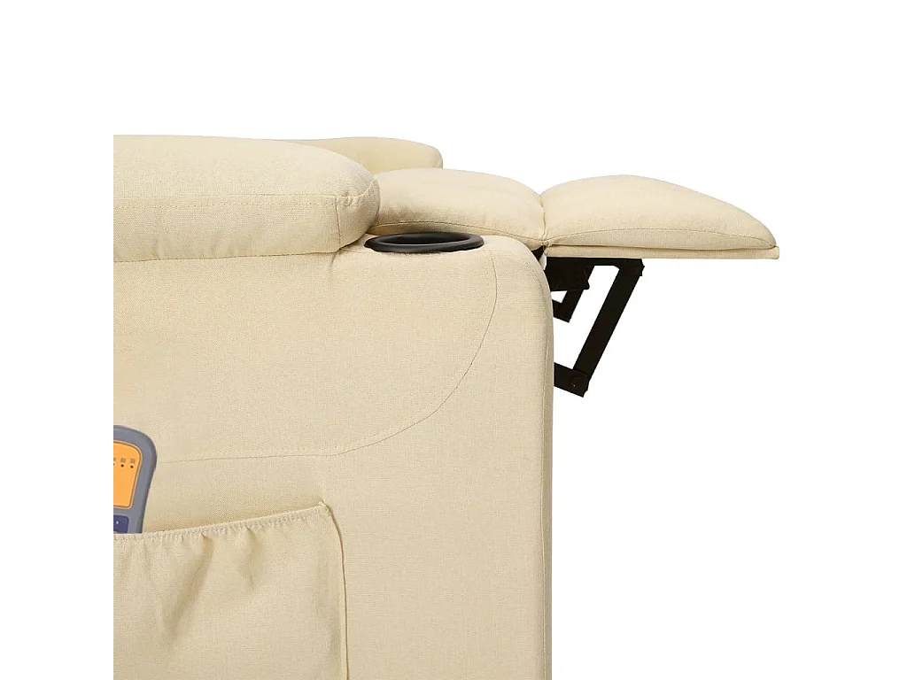 Sillón de masaje eléctrico Crema Tela