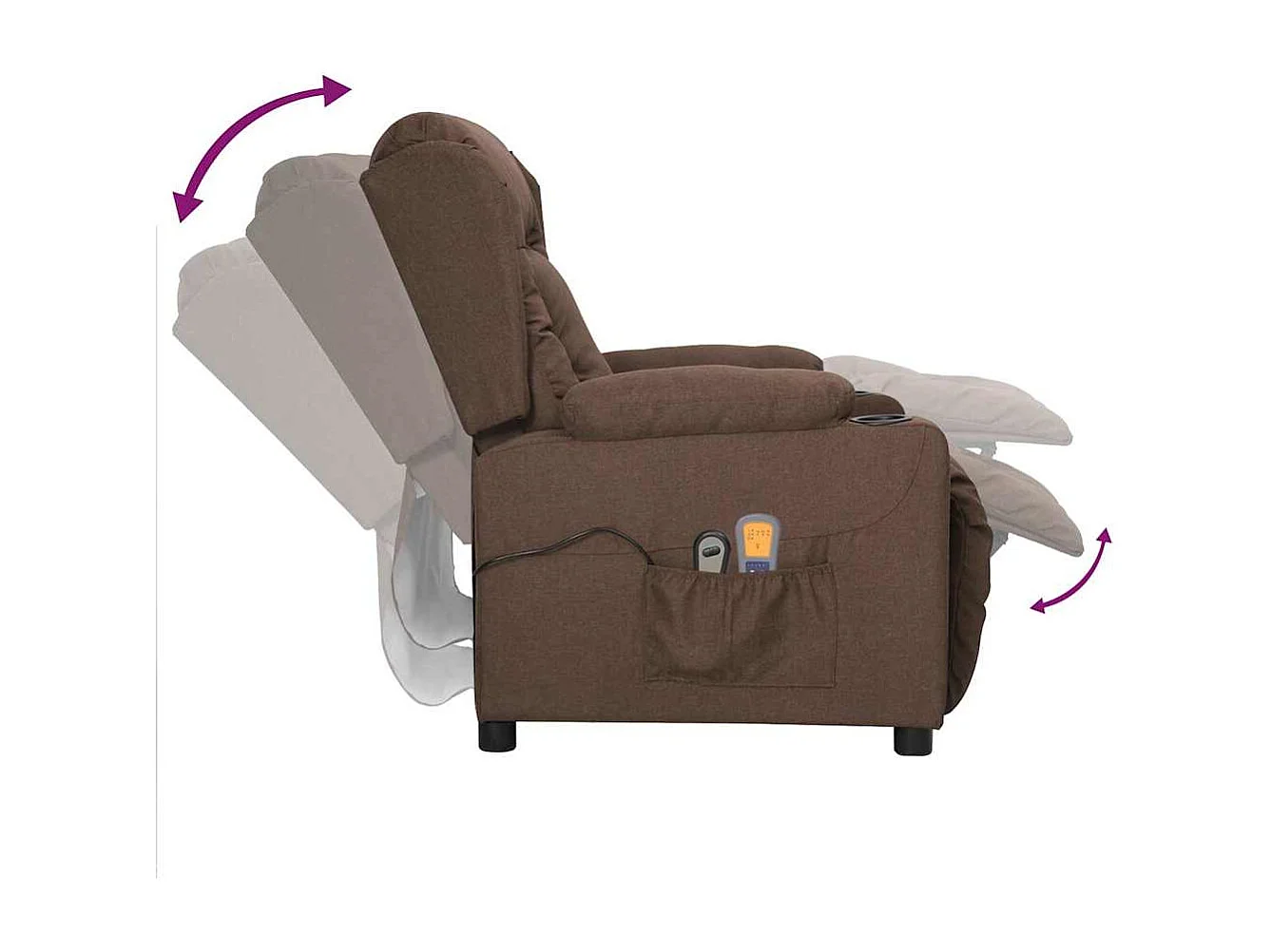 Sillón de masaje eléctrico Tela topo