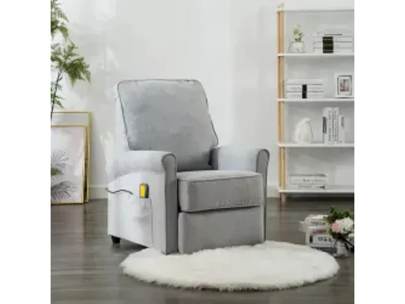 Massagestuhl Hellgrauer Stoff