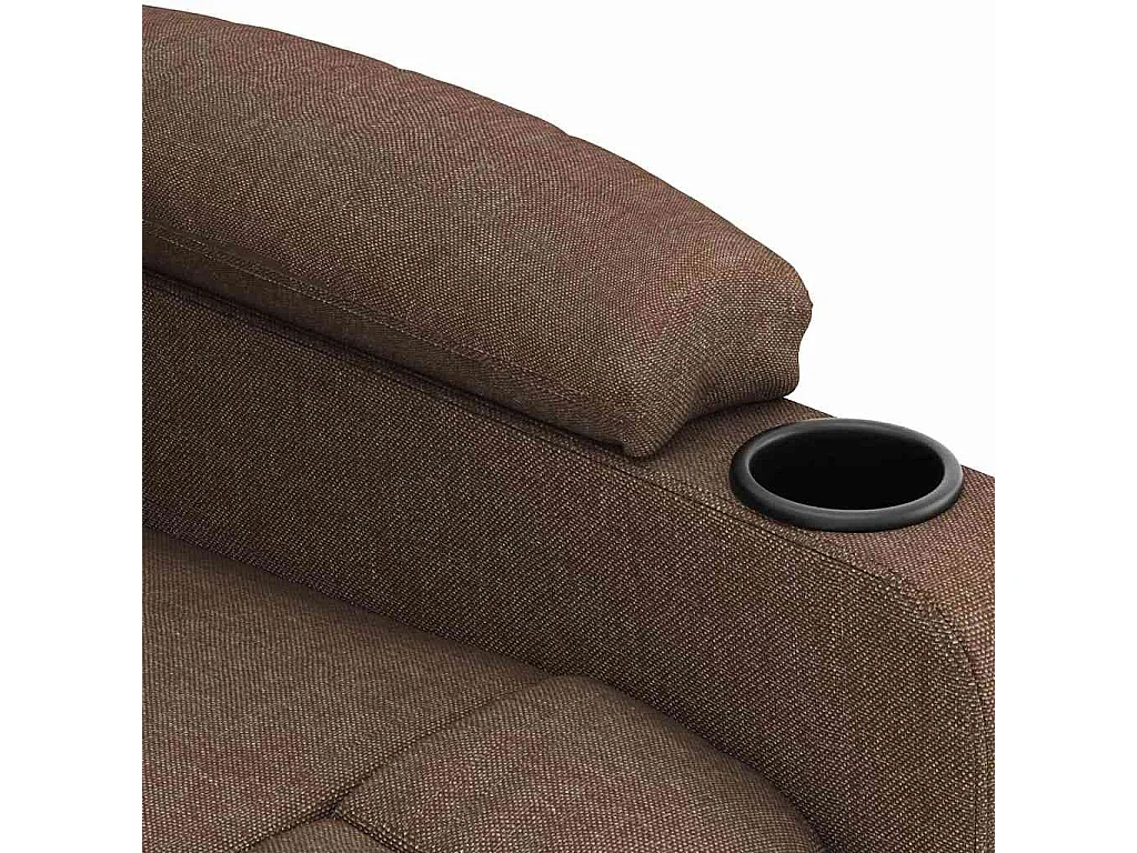 Sillón de masaje eléctrico Tela marrón