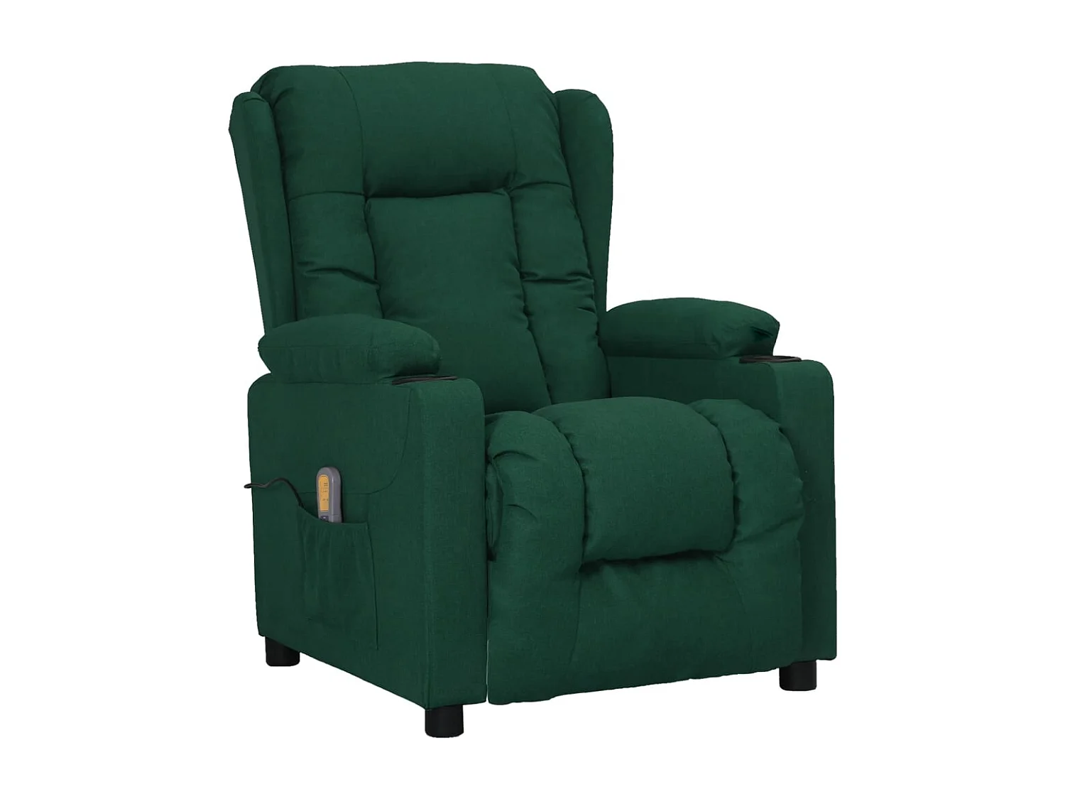 Sillón de masaje Tela verde oscuro