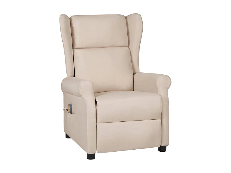 Fauteuil de massage Crème Tissu