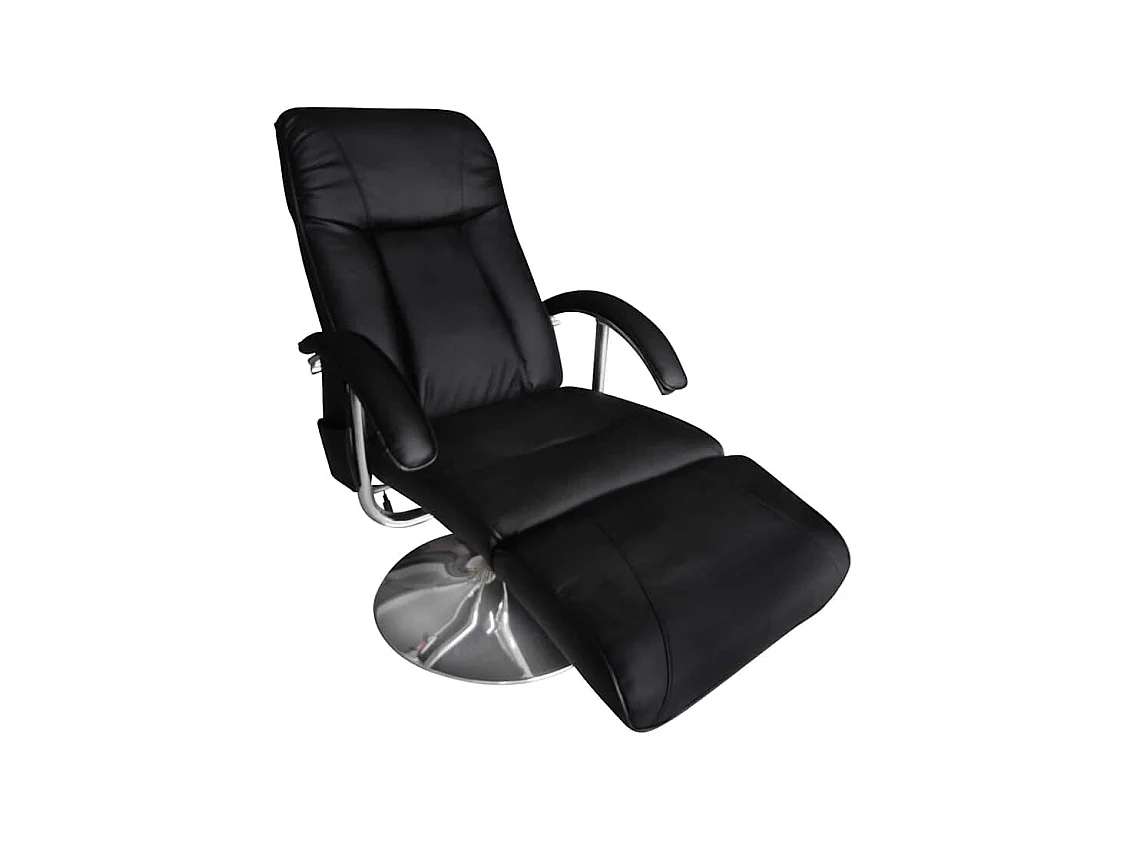 Fauteuil de massage Noir Similicuir