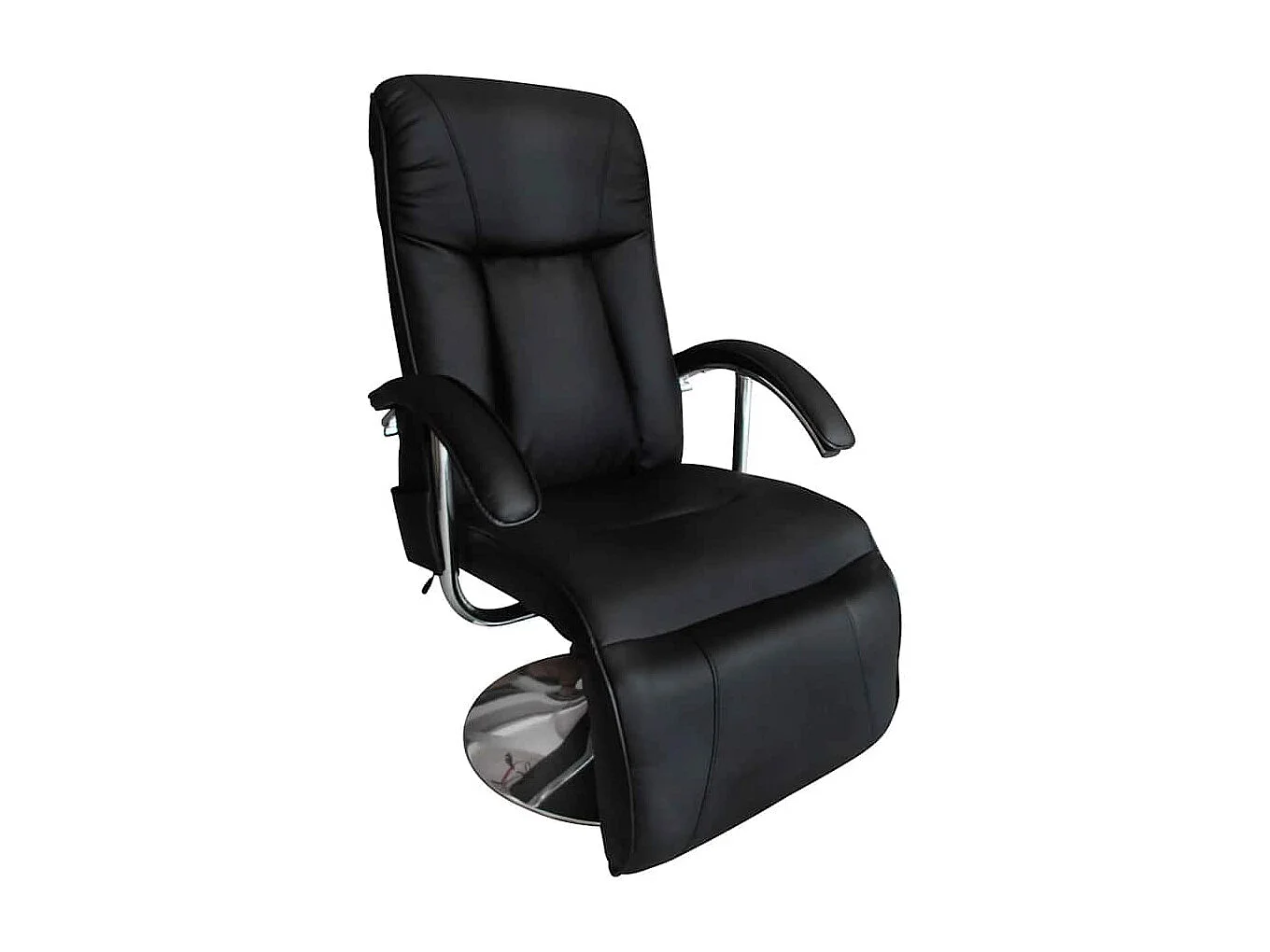 Massagesessel aus schwarzem Kunstleder