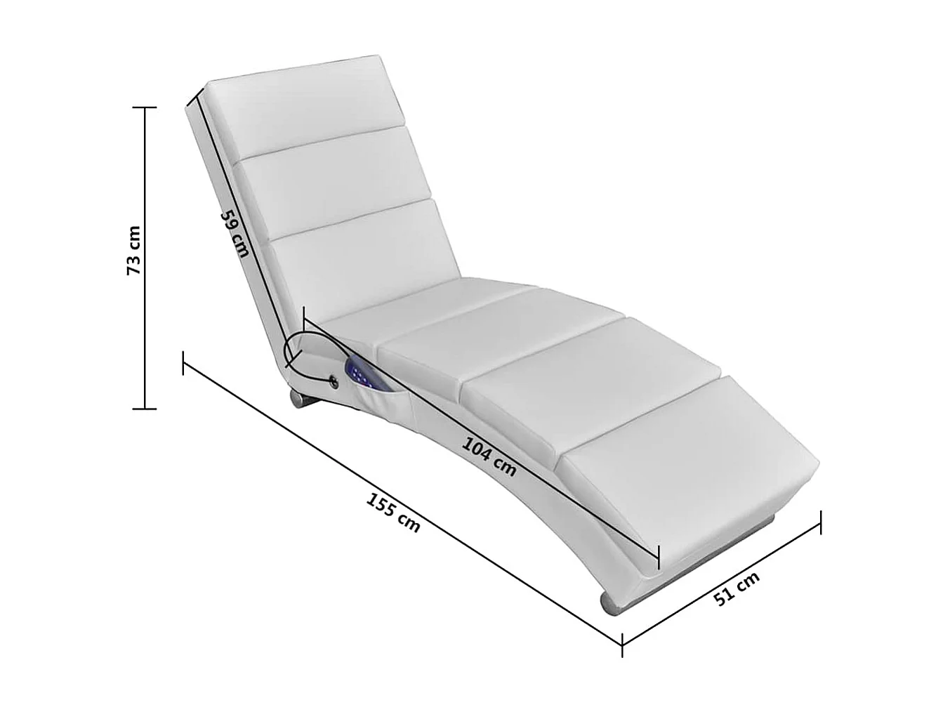 Sillón de masaje Blanco Polipiel