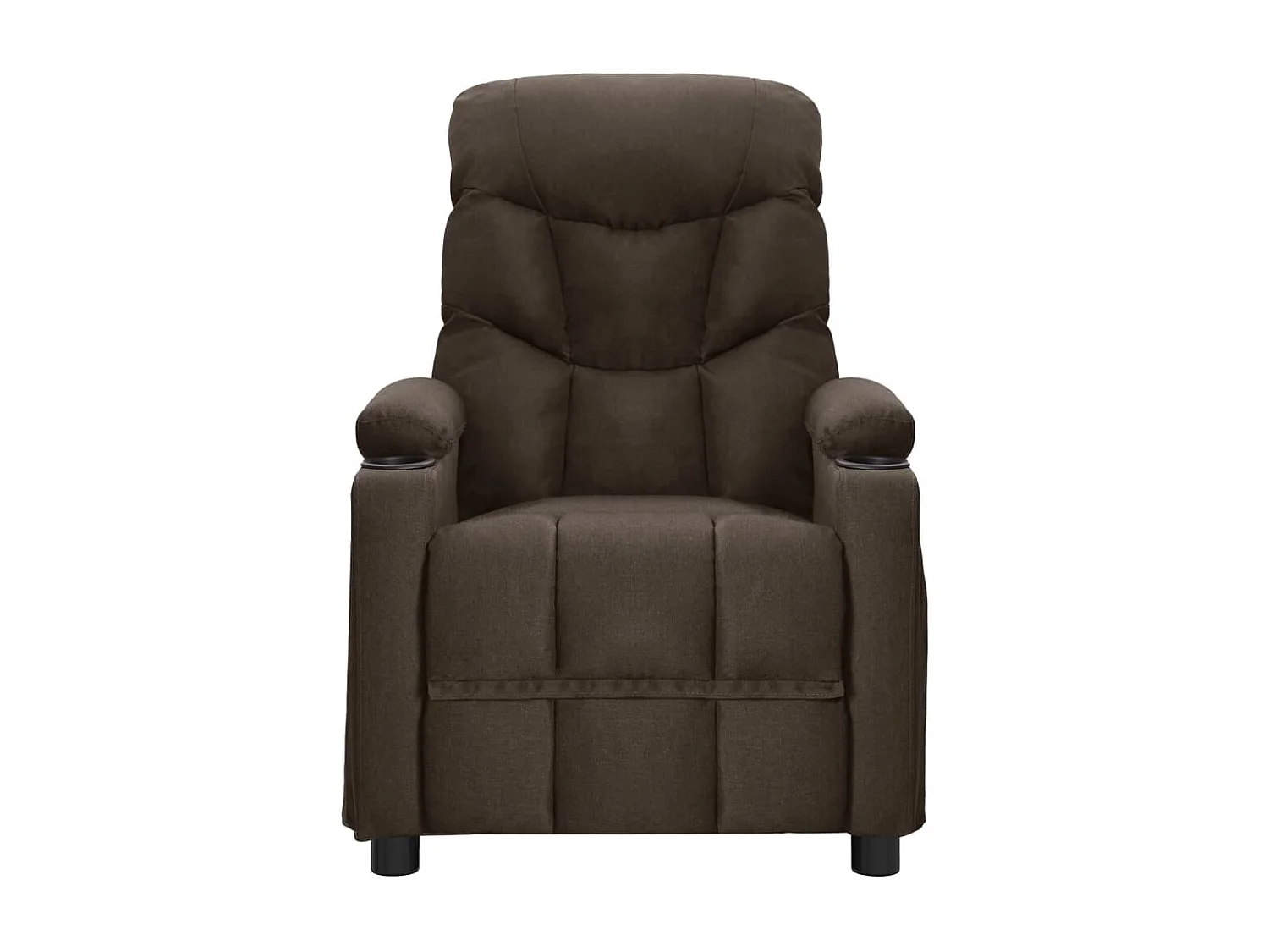 Massagesessel Dunkelbrauner Stoff