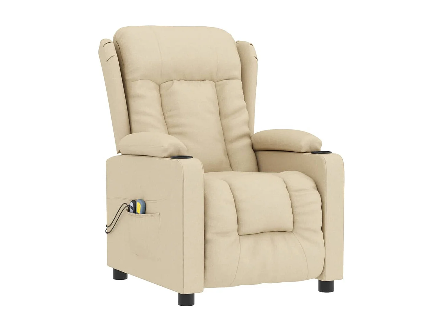 Poltrona massaggiante elettrica Tessuto Crema