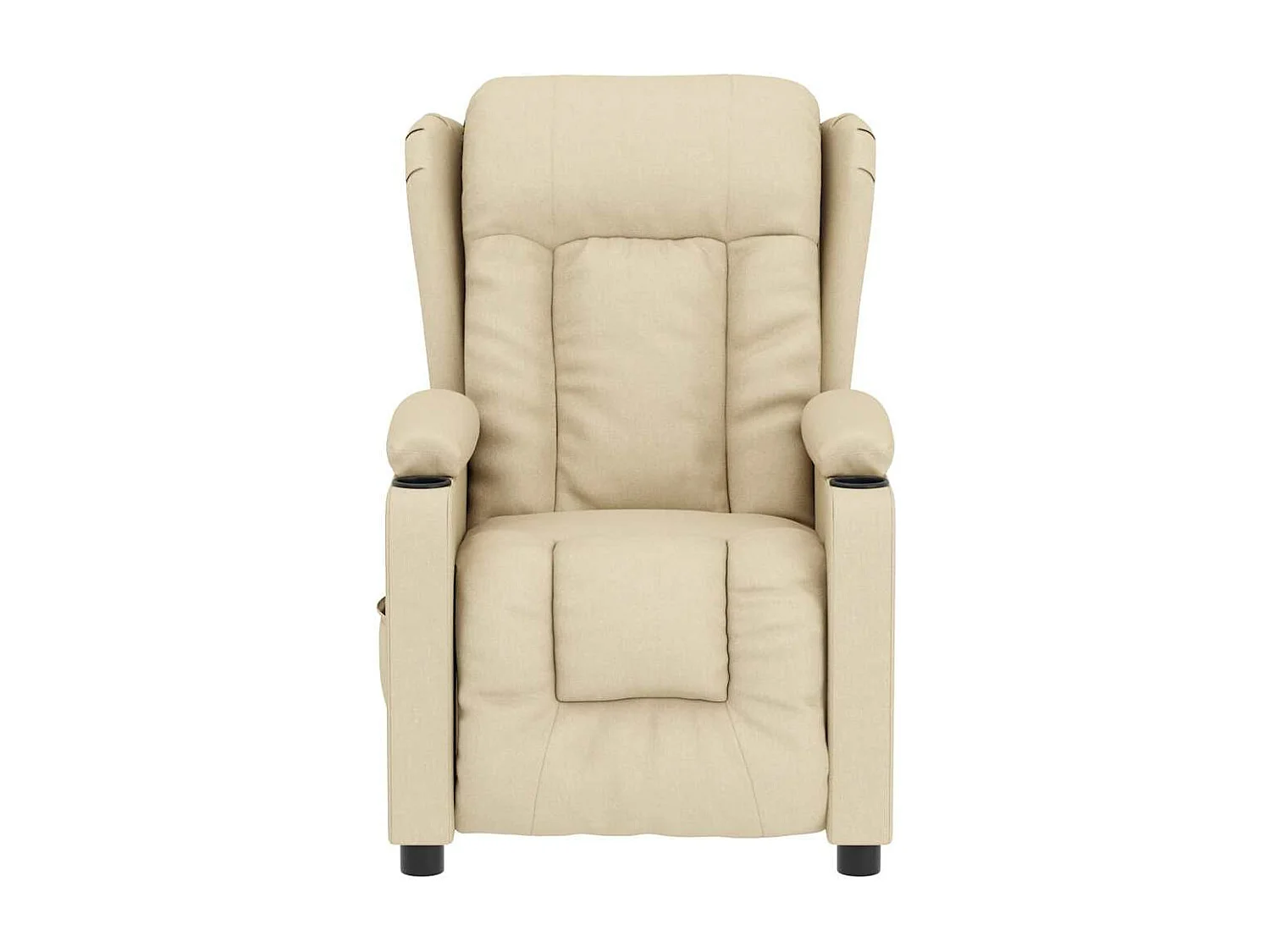 Poltrona massaggiante elettrica Tessuto Crema