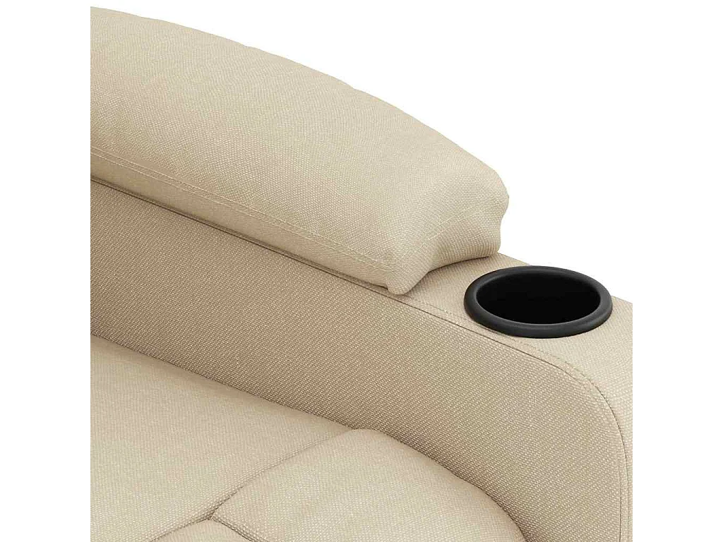 Poltrona massaggiante elettrica Tessuto Crema