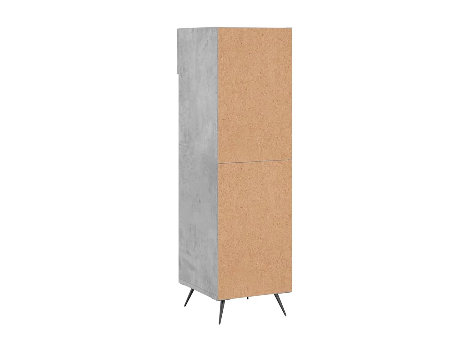 Armoire à chaussures gris béton 30x35x105 cm bois d'ingénierie