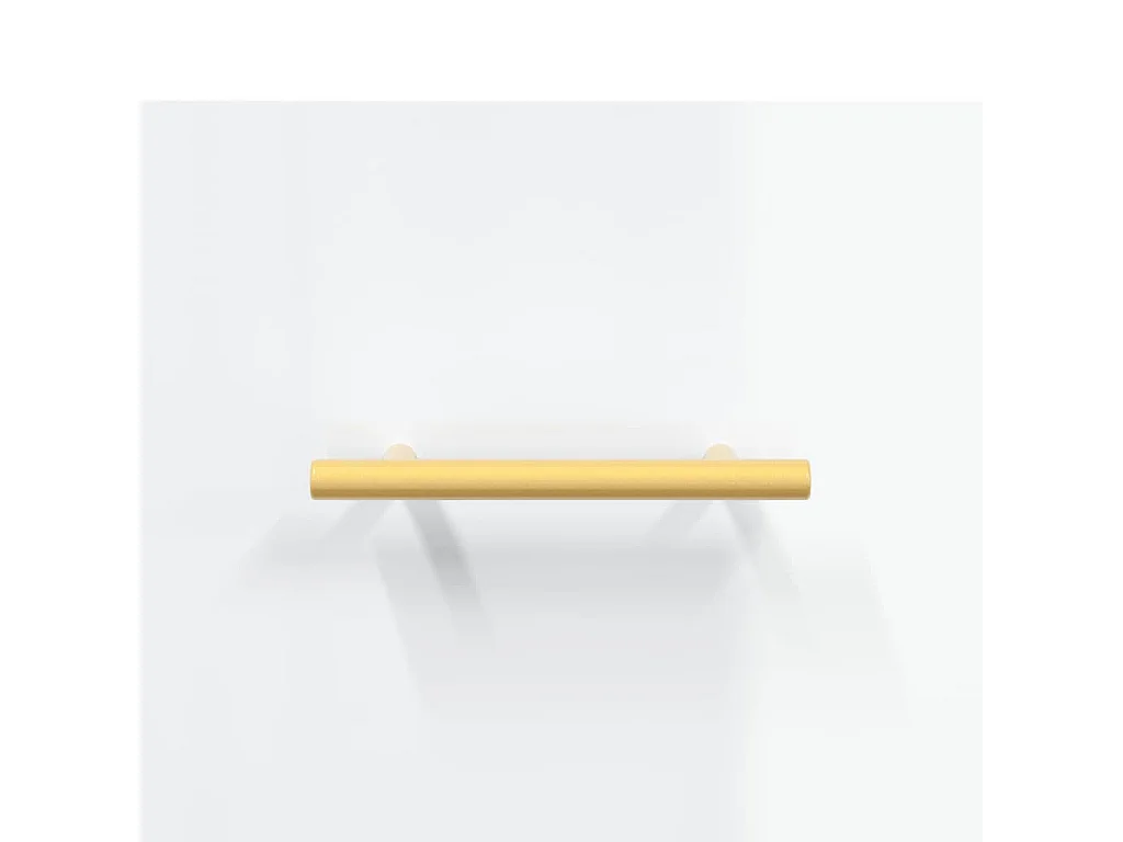 Schuhschrank, glänzend weiß, 30 x 35 x 105 cm, Holzwerkstoff