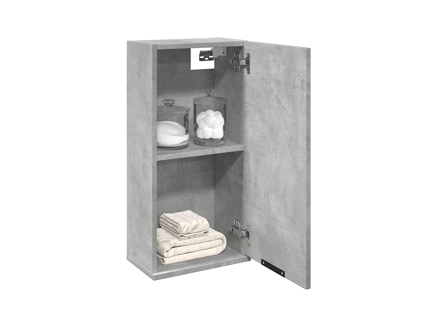 Armoire de salle de bain murale Gris béton 32x20x67 cm