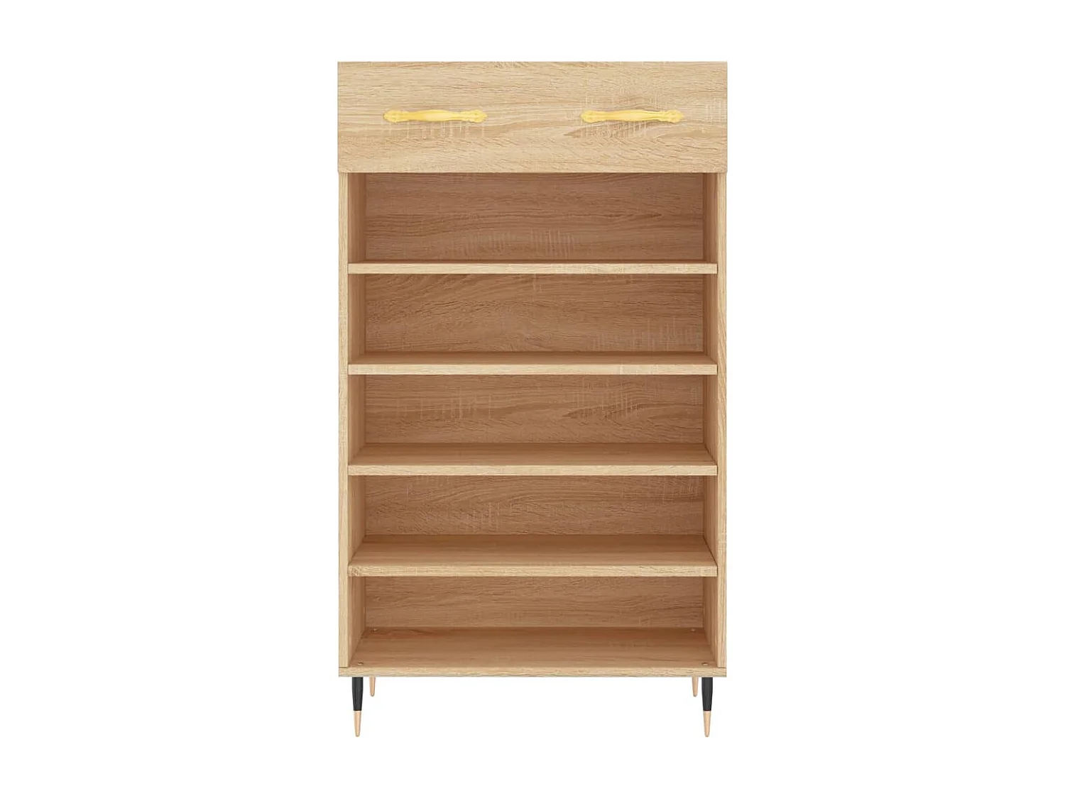 Schuhschrank aus Sonoma-Eiche, 60 x 35 x 105 cm, Holzwerkstoff